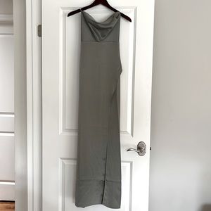 Bhldn Moss Remy Satin Charmeuse Dress